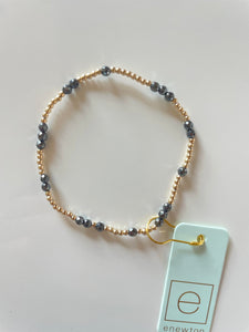 Enewton Hope Unwritten Gemstone Bracelet- Faceted Hematite