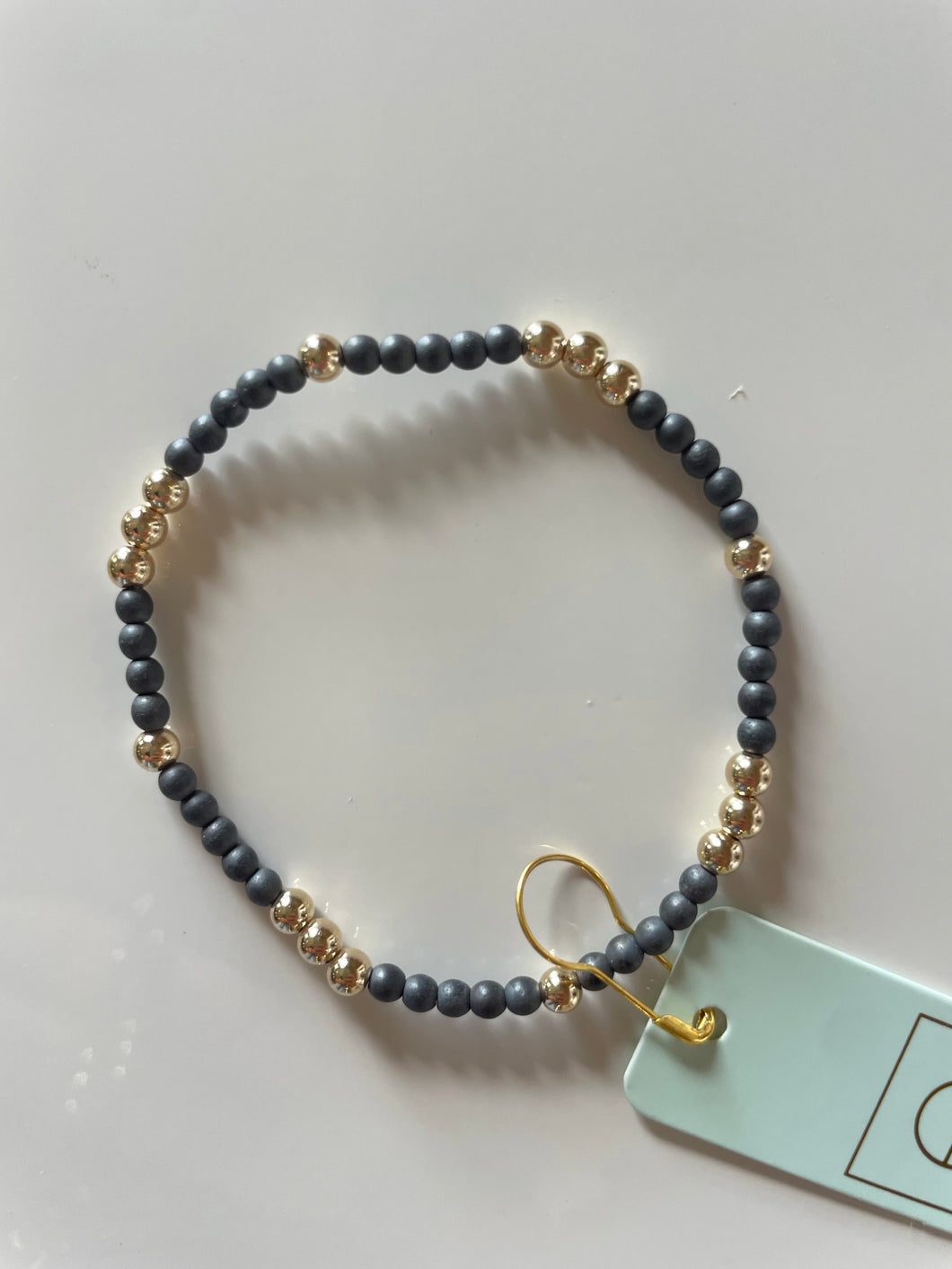 Enewton Worthy Pattern 3mm Bead Bracelet- Hematite