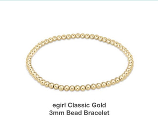 Enewton egirl Classic Gold 3mm Bead Bracelet