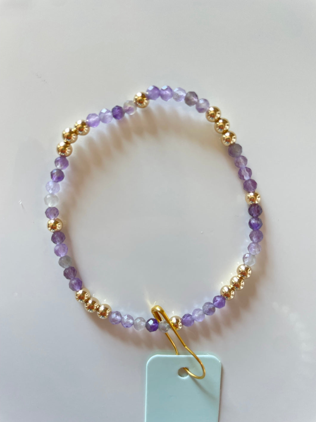 Enewton Worthy Pattern 3mm Bead Bracelet- Amethyst