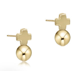 Enewton Signature Cross Gold Stud- Classic Gold