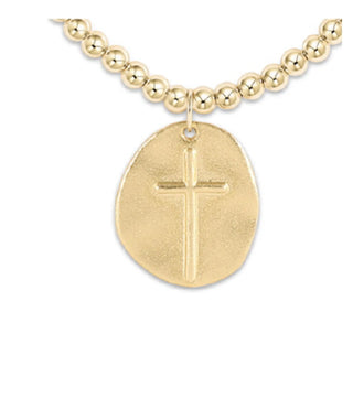 Enewton Classic Gold 4mm Bead Bracelet- Inspire Gold Charm