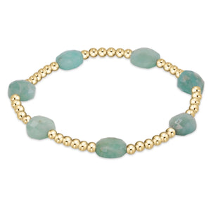 Enewton admire gold 3mm bead bracelet- amazonite