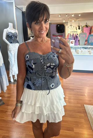 Knit Tiered Mini Skort