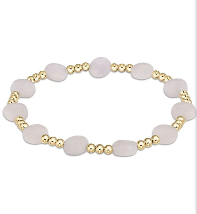 Enewton admire gold 3mm bead bracelet- moonstone