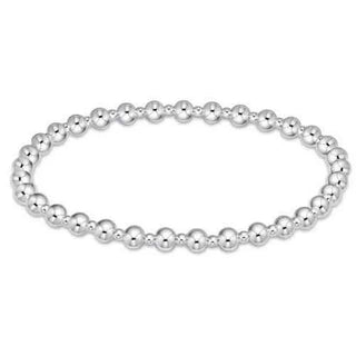 Enewton Extends- Classic Grateful Pattern 4mm Bead Bracelet- Sterling Silver