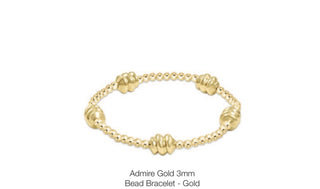 Enewton Admire Gold 3mm Bead Bracelet - Gold