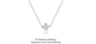 Enewton 16” Necklace Sterling- Signature Cross Small Sterling
