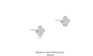 Enewton Signature Cross Sterling Stud- Sterling
