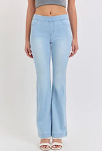 Load image into Gallery viewer, Cello Petite Pull On Flare 30” Inseam- Light Blue Wash