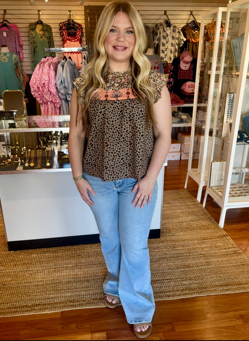 Cello High Rise Super Flare 30” Petite- Light Denim