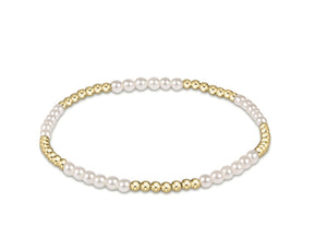 Enewton Classic Blissful Pattern2.5mm Bead Bracelet- 3mm Pearl