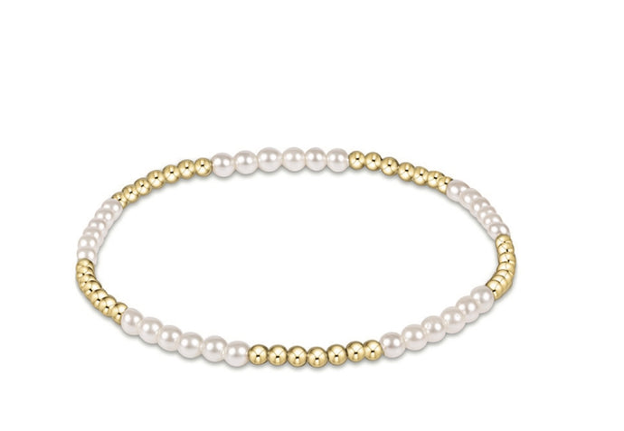 Enewton Classic Blissful Pattern 2.5mm Bead Bracelet- 3mm Pearl