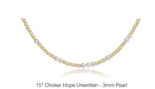 Enewton 15” Choker Hope Unwritten- 3mm Pearl