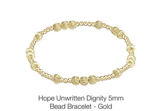 Enewton Extends- Hope Unwritten Dignity 5mm Bead Bracelet- Gold