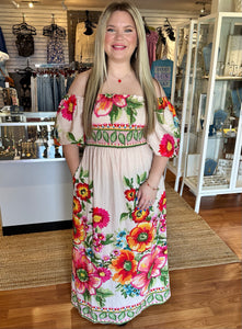 Floral Print Maxi Dress
