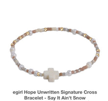 Load image into Gallery viewer, Enewton egirl Hope Unwritten Signature Cross Bracelet- (Multiple Colors)