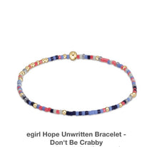 Load image into Gallery viewer, Enewton egirl Hope Unwritten Bracelet (Multiple Colors)