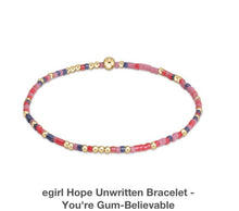 Load image into Gallery viewer, Enewton egirl Hope Unwritten Bracelet (Multiple Colors)