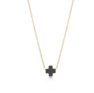 Enewton 16” Necklace Gold- Signature Cross Small (Multiple Colors)
