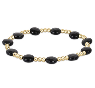 Enewton Extends- Admire Gold 3mm Bead Bracelet- Faceted Onyx