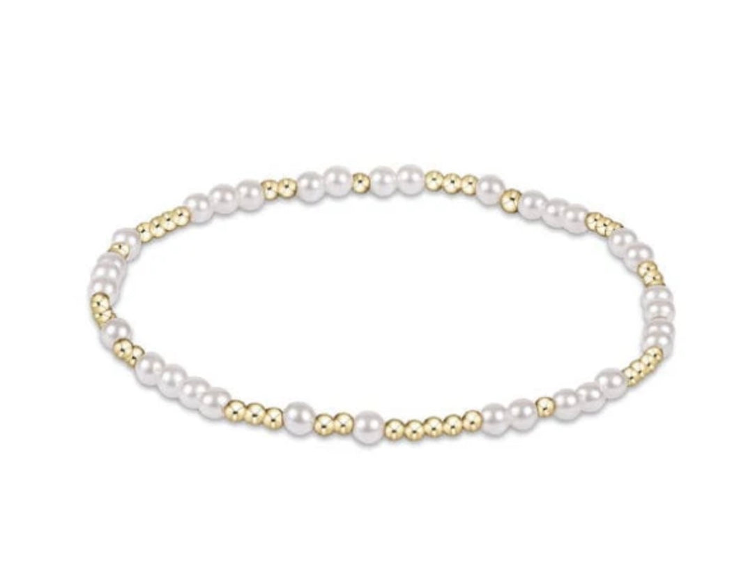 Enewton Extends- Hope Unwritten 3mm Bead Bracelet- Pearl