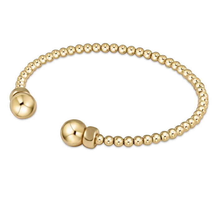 Enewton Classic Gold 3mm Bead Cuff- Gold