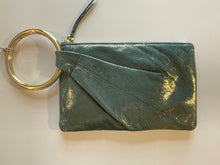 Load image into Gallery viewer, Hobo Sheila Hard Ring Clutch- Evergreen Shimmer