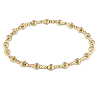 Enewton Extends Dignity Sincerity Pattern 4mm Bead Bracelet Gold