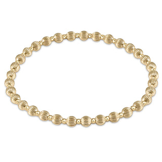 Enewton Extends Dignity Grateful Pattern 4mm Bead Bracelet Gold