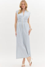 Load image into Gallery viewer, Blue Striped Jumpsuit