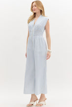 Load image into Gallery viewer, Blue Striped Jumpsuit