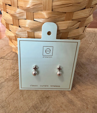 Enewton Signature Cross Small Sterling Stud- Classic Sterling