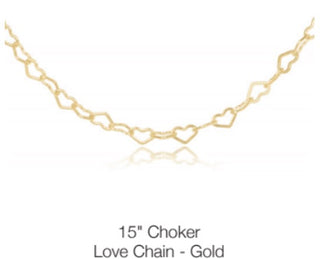Enewton 15” Choker Love Chain- Gold