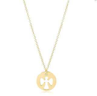 Enewton 16” Necklace Gold- Guardian Angel Gold Disc