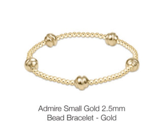 Enewton Admire Small Gold 2.5mm Bead Bracelet- Gold