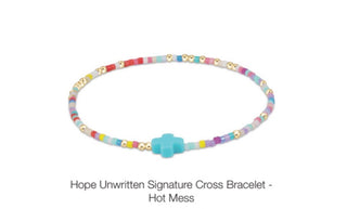Enewton Hope Unwritten Signature Cross Bracelet- Hot Mess