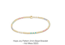 Load image into Gallery viewer, Enewton Hope Joy Pattern 2mm Bead Bracelets-  (Multiple Colors)