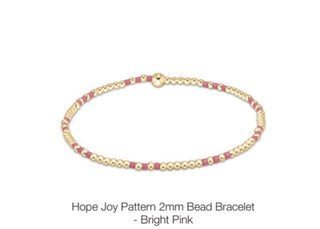 Enewton Hope Joy Pattern 2mm Bead Bracelets-  (Multiple Colors)