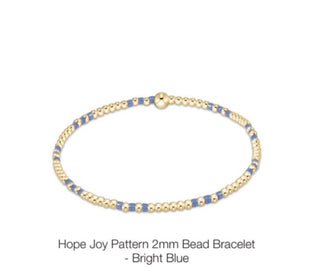Enewton Hope Joy Pattern 2mm Bead Bracelets-  (Multiple Colors)
