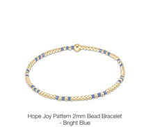 Load image into Gallery viewer, Enewton Hope Joy Pattern 2mm Bead Bracelets-  (Multiple Colors)