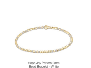 Enewton Hope Joy Pattern 2mm Bead Bracelets-  (Multiple Colors)