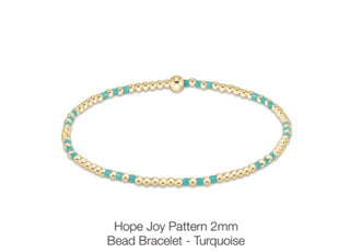 Enewton Hope Joy Pattern 2mm Bead Bracelets-  (Multiple Colors)