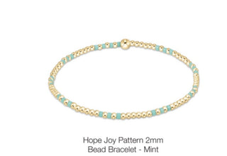 Enewton Hope Joy Pattern 2mm Bead Bracelets-  (Multiple Colors)