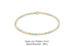 Load image into Gallery viewer, Enewton Hope Joy Pattern 2mm Bead Bracelets-  (Multiple Colors)