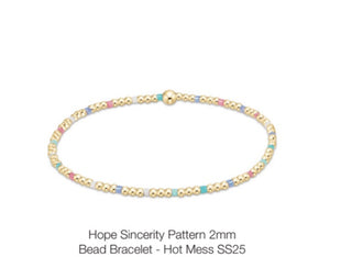 Enewton Hope Sincerity Pattern 2mm Bead Bracelets (Multiple Colors)