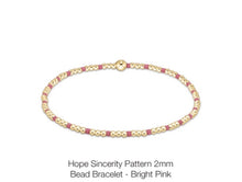 Load image into Gallery viewer, Enewton Hope Sincerity Pattern 2mm Bead Bracelets (Multiple Colors)