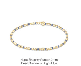 Enewton Hope Sincerity Pattern 2mm Bead Bracelets (Multiple Colors)