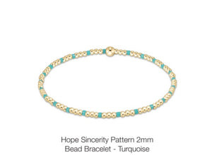 Enewton Hope Sincerity Pattern 2mm Bead Bracelets (Multiple Colors)