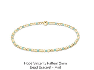 Enewton Hope Sincerity Pattern 2mm Bead Bracelets (Multiple Colors)